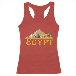 Ancient Egypt Pyramids Sphinx Graphic Racerback Tank Top Vintage Egypt Anubis History Buff Travel Souvenir TS02 Red Print Your Wear