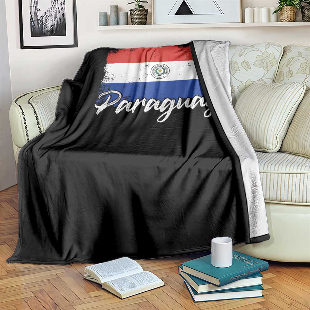 Vintage Paraguay Flag Paraguaya Heritage Pride Roots Throw Blanket TS02 Print Your Wear
