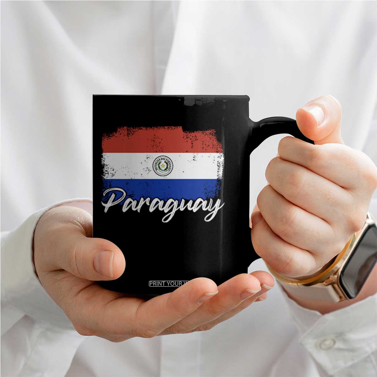 Vintage Paraguay Flag Paraguaya Heritage Pride Roots Coffee Mug TS02 Print Your Wear