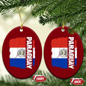 Paraguay Proud Roots Vintage Paraguaya Flag Heritage Pride Ceramic Ornament TS02 Print Your Wear