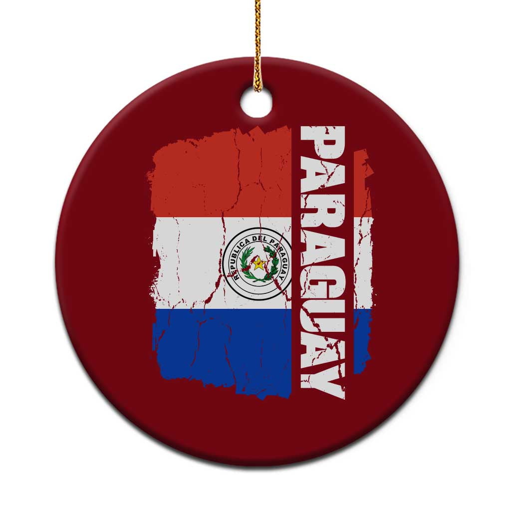 Paraguay Proud Roots Vintage Paraguaya Flag Heritage Pride Ceramic Ornament TS02 1pc Red Print Your Wear