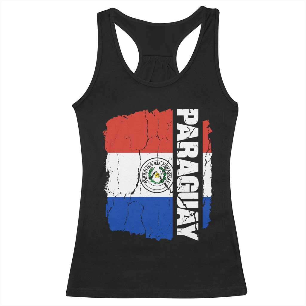 Paraguay Proud Roots Vintage Paraguaya Flag Heritage Pride Racerback Tank Top TS02 Black Print Your Wear