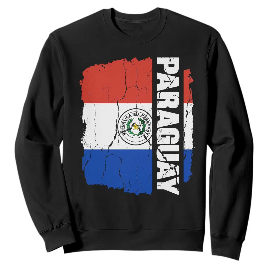 Paraguay Proud Roots Vintage Paraguaya Flag Heritage Pride Sweatshirt TS02 Black Print Your Wear