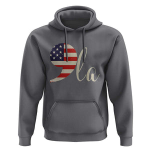 Harris 2024 Hoodie Comma La Kamala For President Retro American Flag TS02 Charcoal Print Your Wear