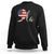 Harris 2024 Sweatshirt Comma La Kamala For President Retro American Flag TS02 Black Print Your Wear