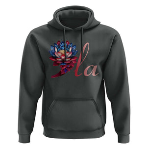 Harris 2024 Hoodie Comma La President Kamala For Potus Lotus TS02 Dark Heather Print Your Wear