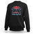 Harris 2024 Sweatshirt Madam President Kamala For Potus American Flag Lotus TS02 Black Print Your Wear