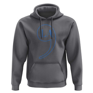 Harris 2024 Hoodie Comma La Kamala For President Blue Punctuation Mark TS02 Charcoal Print Your Wear