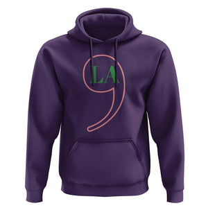 Harris 2024 Hoodie Comma La Kamala For President Green Pink Punctuation Mark TS02 Purple Print Your Wear