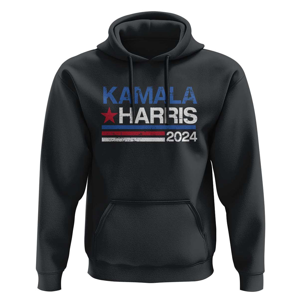 Kamala Harris 2024 Hoodie Childless Cat Lady For President Vote Retro TS02 Black Print Your Wear