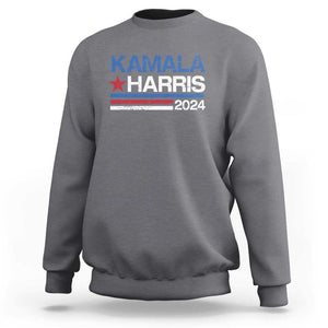 Kamala Harris 2024 Sweatshirt Childless Cat Lady For President Vote Retro TS02 Charcoal Print Your Wear