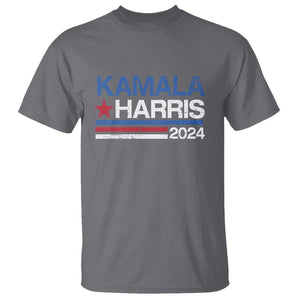 Kamala Harris 2024 T Shirt Childless Cat Lady For President Vote Retro TS02 Charcoal Print Your Wear