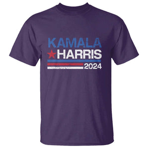 Kamala Harris 2024 T Shirt Childless Cat Lady For President Vote Retro TS02 Purple Print Your Wear