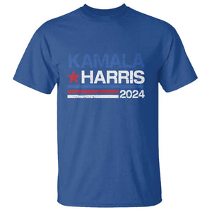 Kamala Harris 2024 T Shirt Childless Cat Lady For President Vote Retro TS02 Royal Blue Print Your Wear