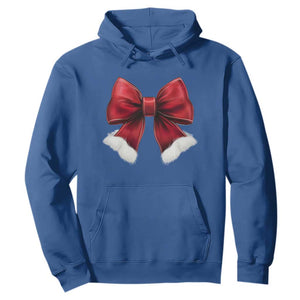 Red Coquette Bow Santa Christmas Vibe Hoodie TS02 Royal Blue Print Your Wear