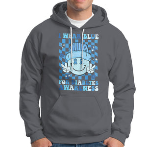 I Wear Blue For Diabetes Awareness Support T1D T2D Diabetics Hoodie TS02 Charcoal Printyourwear