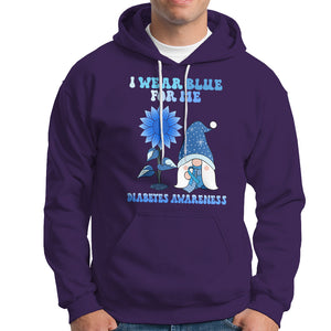 I Wear Blue For Me Diabetes Awareness Gnome Boy Men Warrior Diabetic Hoodie TS02 Purple Printyourwear