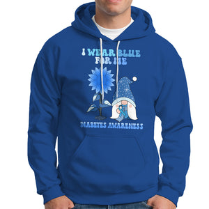 I Wear Blue For Me Diabetes Awareness Gnome Boy Men Warrior Diabetic Hoodie TS02 Royal Blue Printyourwear