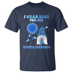 I Wear Blue For Me Diabetes Awareness Gnome Boy Men Warrior Diabetic T Shirt TS02 Navy Printyourwear