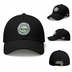 Pray For Jamaica Hurricane Support Baseball Cap Strong Island Map and Storm Graphic TS02 Baseball Cap Universal Fit Black Print Your Wear