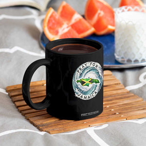 Pray For Jamaica Hurricane Support Coffee Mug Strong Island Map and Storm Graphic TS02 Print Your Wear