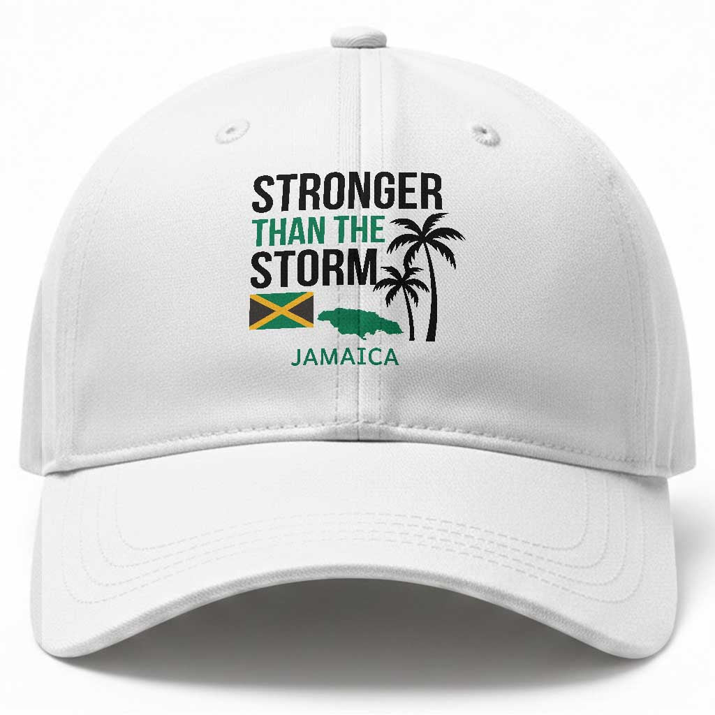 Stronger Than The Storm Jamaica Baseball Cap Resilience and Hope Hurricane Awareness TS02 Print Your Wear