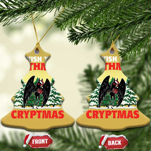 Mothman Christmas Christmas Ornament We Wish You A Mothman Cryptmas Cryptid Cryptidcore TS02 Christmas Tree Gold Print Your Wear