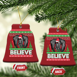 Xmas Mothman Christmas Ornament Believe Cryptmas Cryptid Monster Point Pleasant TS02 Bell Flake Red Print Your Wear