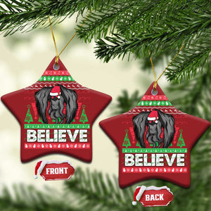 Xmas Mothman Christmas Ornament Believe Cryptmas Cryptid Monster Point Pleasant TS02 Star Red Print Your Wear