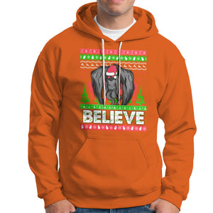 Mothman Christmas Hoodie Believe Cryptmas Cryptid Monster Point Pleasant TS02 Orange Printyourwear