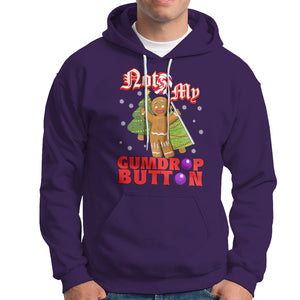 Funny Gingerbread Hoodie Not My Gumdrop Buttons Christmas Cookie TS02 Purple Printyourwear