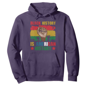 Black History Is American History Hoodie Patriotic African American Pride Raised Fist TS02 Purple Printyourwear