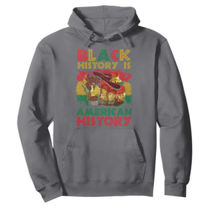 Black History Is American History Hoodie African American Pride Flag TS02 Charcoal Printyourwear