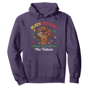 Black History Month Hoodie Honoring The Past Inspiring The Future TS02 Purple Printyourwear