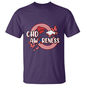 CHD Awareness T Shirt Rainbow Congenital Heart Defect Awareness Heart Disease TS02 Purple Printyourwear