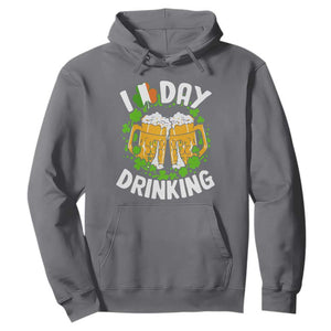 Funny St Patricks Day Hoodie I Love Day Drinking Beer Lover Drink Team TS02 Charcoal Print Your Wear