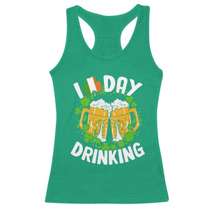 Funny St Patricks Day Racerback Tank Top I Love Day Drinking Beer Lover Drink Team TS02 Irish Green Print Your Wear