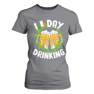 Funny St Patricks Day T Shirt For Women I Love Day Drinking Beer Lover Drink Team TS02 Charcoal Print Your Wear