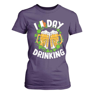 Funny St Patricks Day T Shirt For Women I Love Day Drinking Beer Lover Drink Team TS02 Purple Print Your Wear