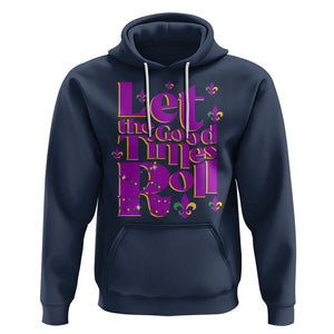 Funny Mardi Gras Hoodie Let The Good Times Roll TS02 Navy Printyourwear