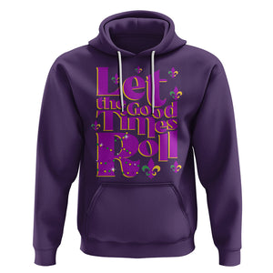 Funny Mardi Gras Hoodie Let The Good Times Roll TS02 Purple Printyourwear