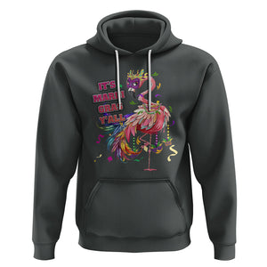 Funny Mardi Gras Flamingo Hoodie It's Mardi Gras Y'all TS02 Dark Heather Printyourwear