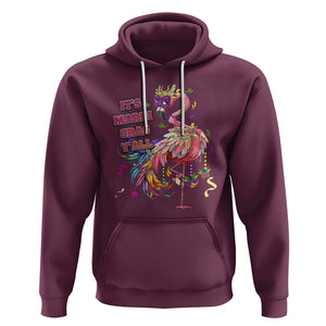 Funny Mardi Gras Flamingo Hoodie It's Mardi Gras Y'all TS02 Maroon Printyourwear