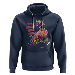 Funny Mardi Gras Flamingo Hoodie It's Mardi Gras Y'all TS02 Navy Printyourwear