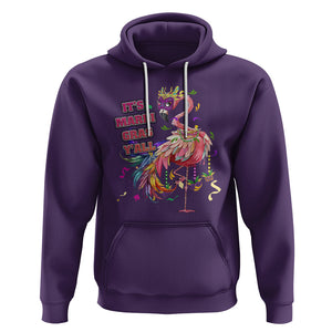 Funny Mardi Gras Flamingo Hoodie It's Mardi Gras Y'all TS02 Purple Printyourwear