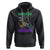 Funny Mardi Gras Dinosaur Hoodie Mardi Grawr Rex TS02 Black Printyourwear