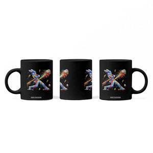 Cool Easter Bunny Baseball Player Neon Paint Splash Graphic Coffee Mug Funny Rabbit Sports with Egg Bat Hit Gift TS02 Print Your Wear
