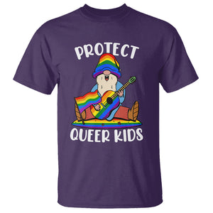 Protect Queer Kids T Shirt Gnome Ally LGBT Pride History Month Support TS02 Purple Printyourwear