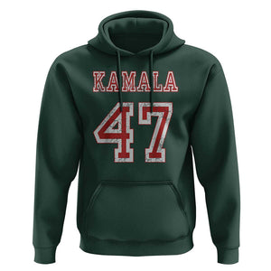 Kamala 47 Hoodie Harris 2024 For President TS02 Dark Forest Green Print Your Wear