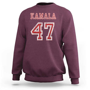 Kamala 47 Sweatshirt Harris 2024 For President TS02 Maroon Print Your Wear